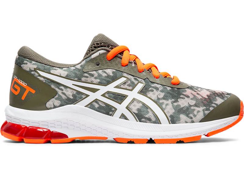 Dětské Běžecké Boty Asics GT-1000 9 GS Olivy Zelené 16708AWOC